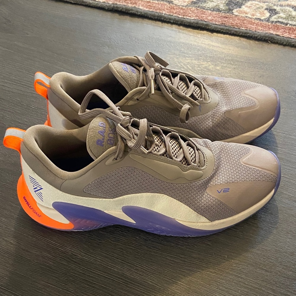 RAD V2 Gray and Purple Athletic Shoes